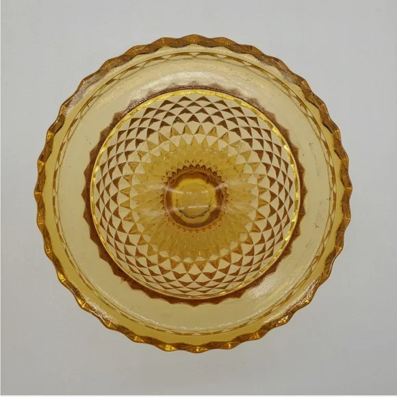 Viking Glass Amber Diamond Point Fairy Light - Picture 10 of 10